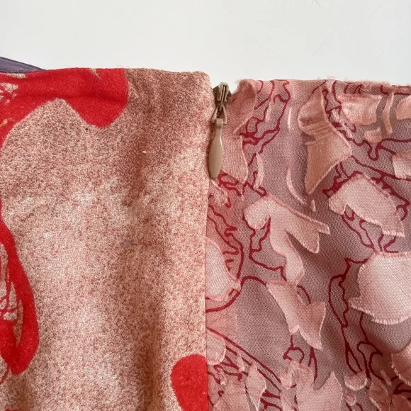 Christian LaCroix Vintage Artsy Sacai Patchwork Silk Midi Multicolor Skirt - Picture 2 of 9